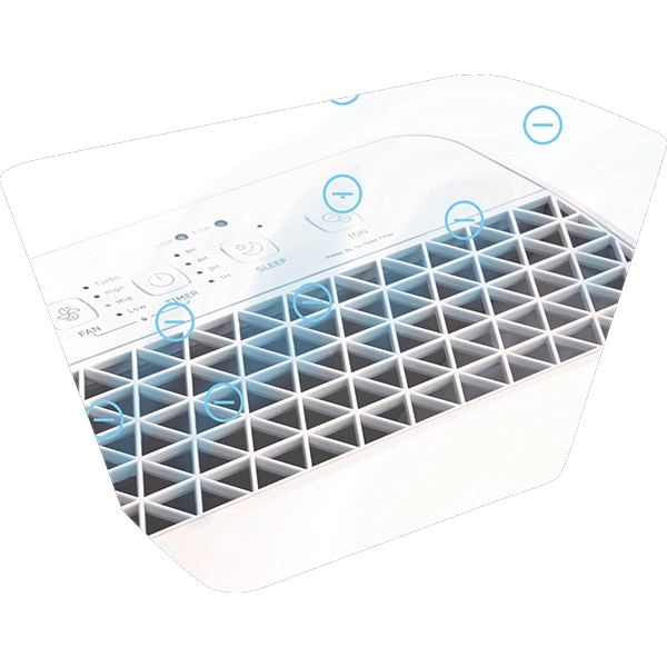 Purificator aer GORENJE OPTIAIR 203M, 4 trepte viteza, HEPA, alb