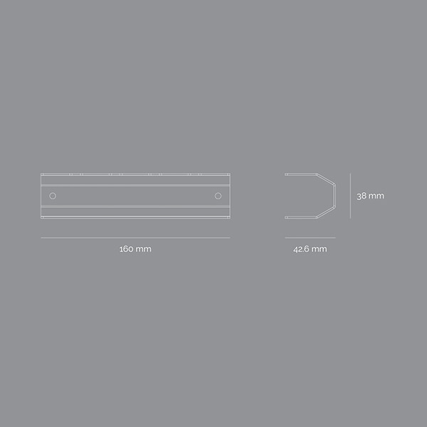 Suport periute de dinti SPIN Jaw, 16cm, albastru rosu
