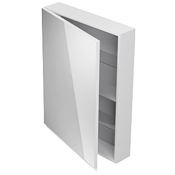 Dulap baie cu oglinda Moduo, 59.5 x 14.4 x 80 cm, alb