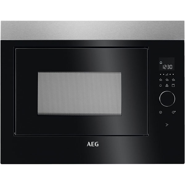 Cuptor cu microunde incorporabil AEG MBE2658DEM, 25l, 900W, Grill, negru-inox