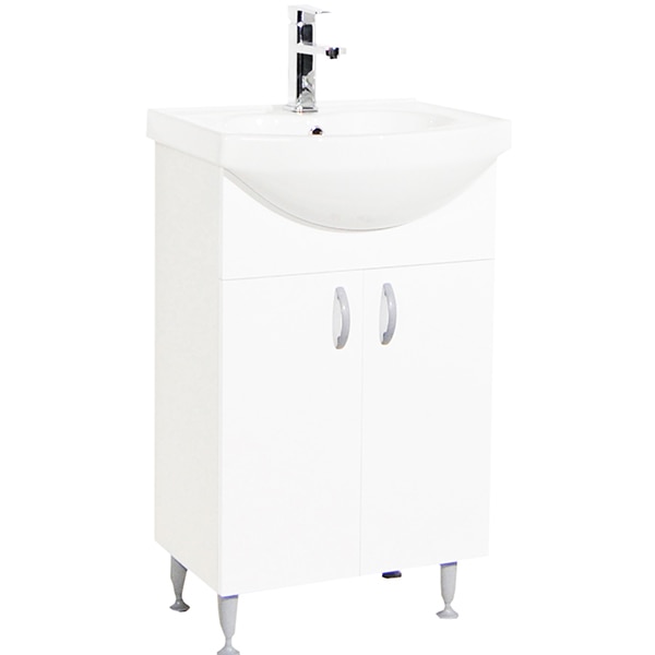 Set masca si lavoar Badenmob Seria 001, 50 x 42 x 81 cm, alb