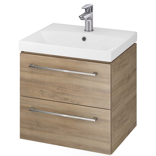 Set masca si lavoar Cersanit Gala City, 49.4 x 44.7 x 44.2 cm, nuc