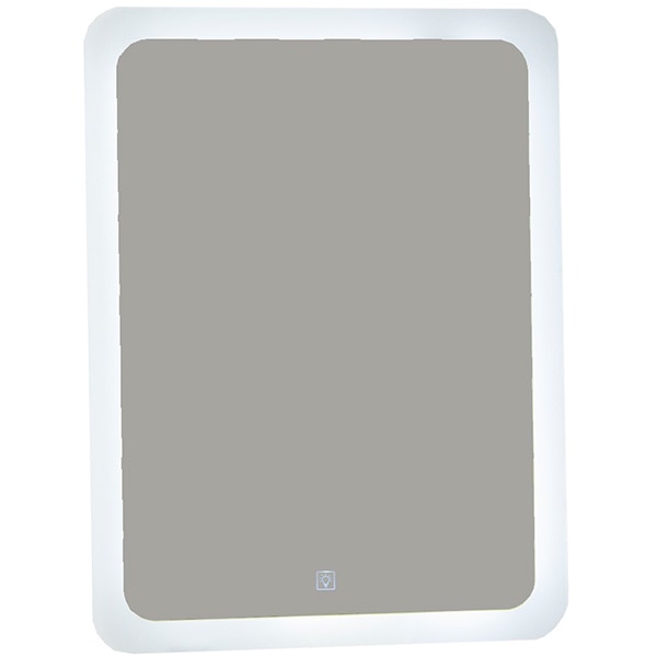 Oglinda baie Badenmob MD2, 60 x 2.5 x 80 cm, iluminare LED, Intrerupator Touch, alb