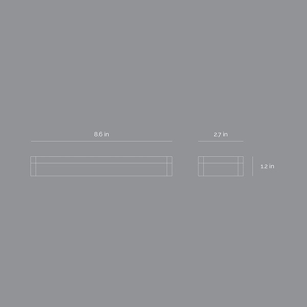 Cutie intrumente de scris SPIN Pencil, stejar, maro deschis