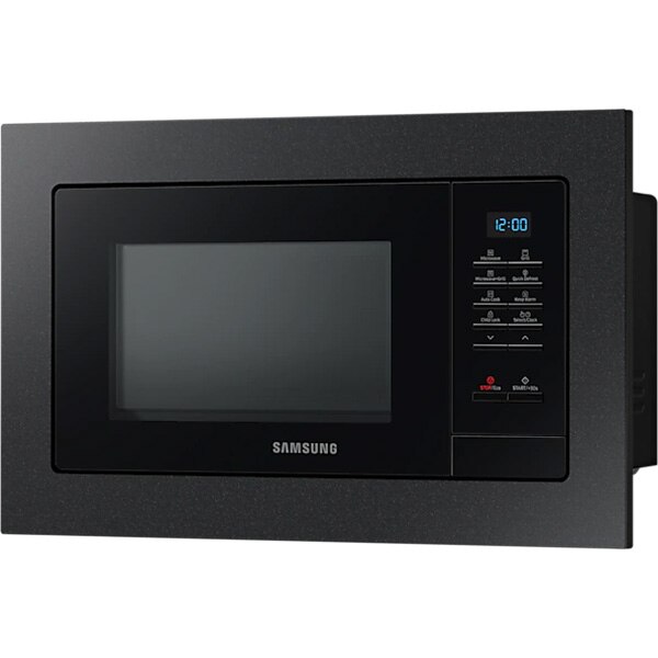 Cuptor cu microunde incorporabil SAMSUNG MG23A7013CB/OL, 23l, 800W, Grill, negru