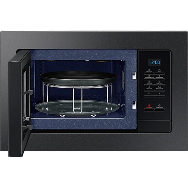 Cuptor cu microunde incorporabil SAMSUNG MG23A7013CB/OL, 23l, 800W, Grill, negru