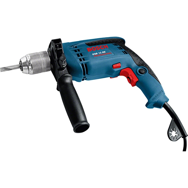 Masina de gaurit si insurubat (bormasina) cu percutie BOSCH Professional GSB 13 RE 0601217100, 600W, 2800RPM, mandrina rapida 13mm