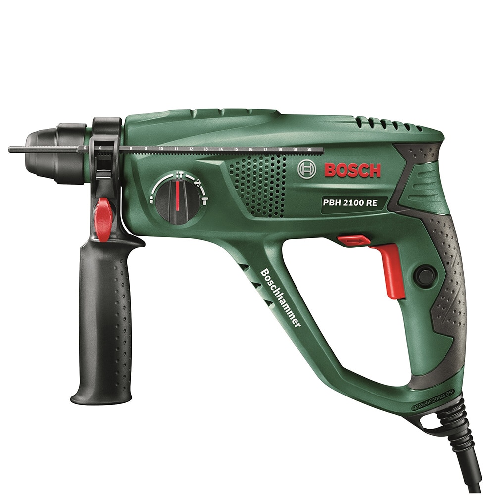 Ciocan rotopercutor BOSCH PBH 2100 RE, 550W, 1.7J, 2300RPM, 5800BPM, SDS Plus, cutie plastic
