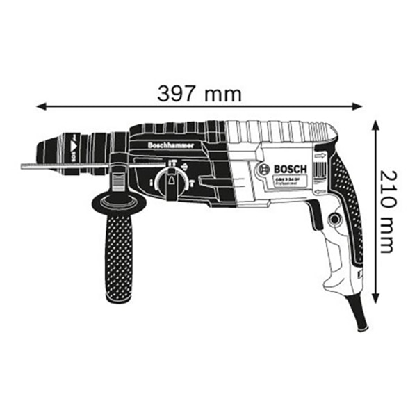 Ciocan rotopercutor BOSCH Professional GBH 240 F 0611273000, 790W, 2.7J, 930RPM, 4200BPM, SDS Plus, valiza transport