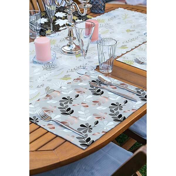 Suport farfurii si napron Floral M, 35 x 45 cm, 35 x 140 cm, 4 + 1 bucati, multicolor