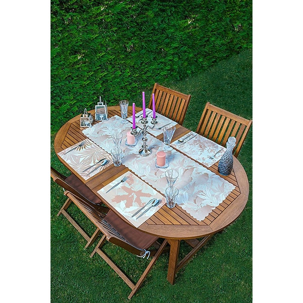 Suport farfurii si napron Pastel, 35 x 45 cm, 35 x 140 cm, 4 + 1 bucati, multicolor