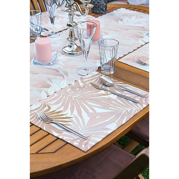 Suport farfurii si napron Pastel, 35 x 45 cm, 35 x 140 cm, 4 + 1 bucati, multicolor