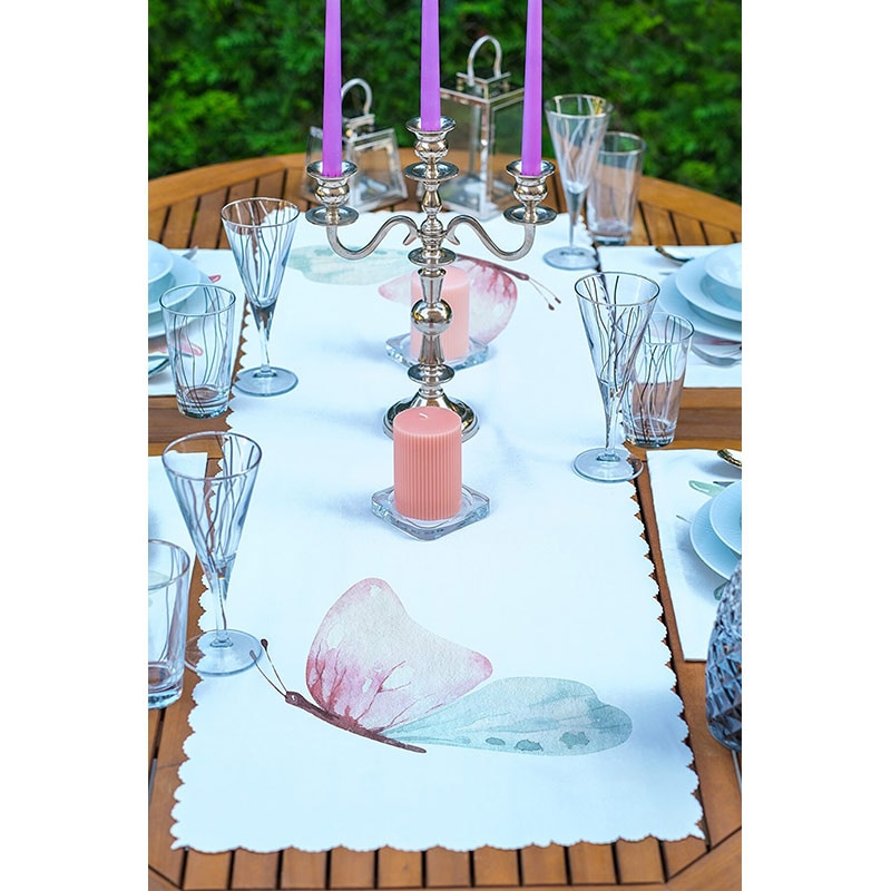 Suport farfurii si napron Modern, 35 x 45 cm, 35 x 140 cm, 4 + 1 bucati, multicolor