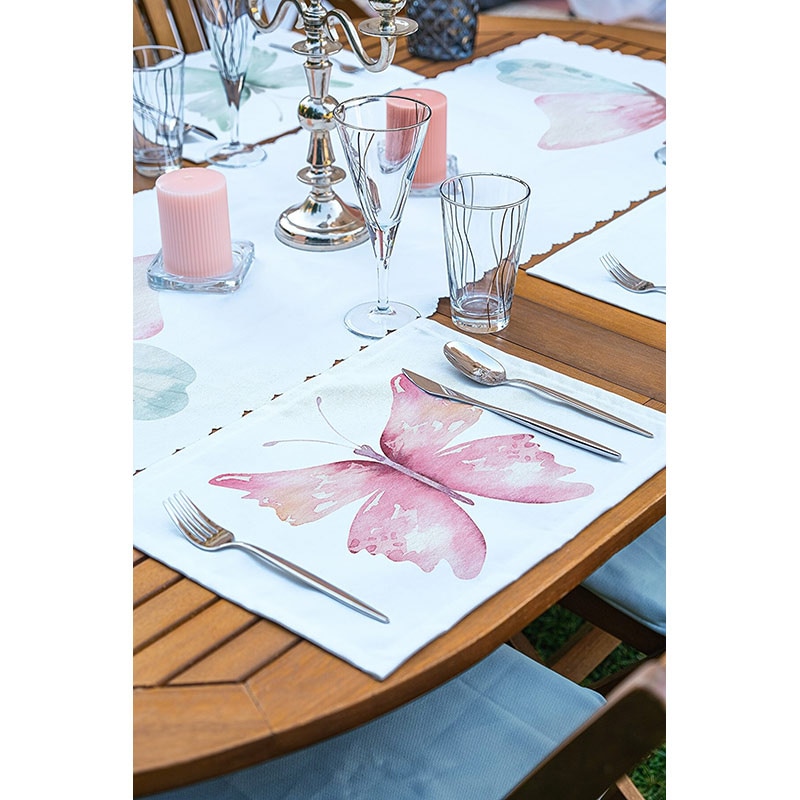 Suport farfurii si napron Modern, 35 x 45 cm, 35 x 140 cm, 4 + 1 bucati, multicolor