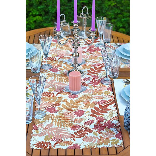 Suport farfurii si napron Autumn, 35 x 45 cm, 35 x 140 cm, 4 + 1 bucati, multicolor