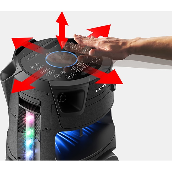 Sistem audio SONY MHC-V73D, Bluetooth, LDAC, Jet bass booster, FM, Party music, negru