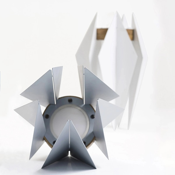 Lampa ambientala SPIN Hikari Large, gri