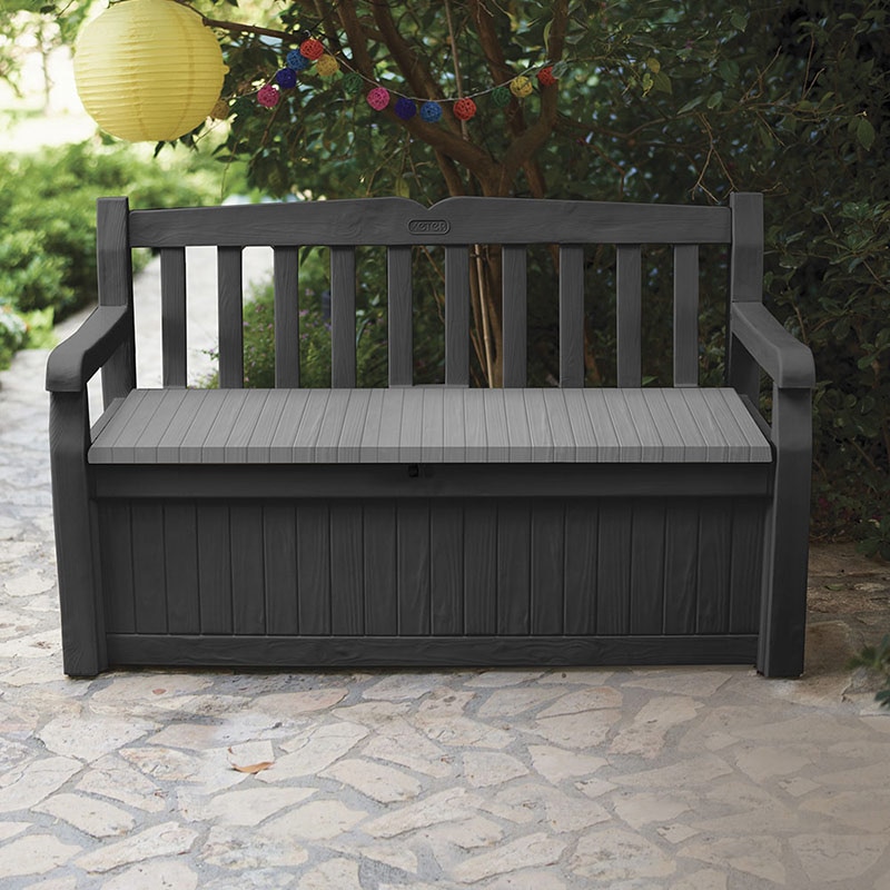 Canapea terasa KETER Eden, plastic, 140 x 60 x 84 cm, grafit