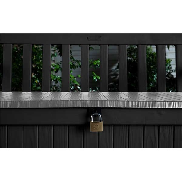 Canapea terasa KETER Eden, plastic, 140 x 60 x 84 cm, grafit