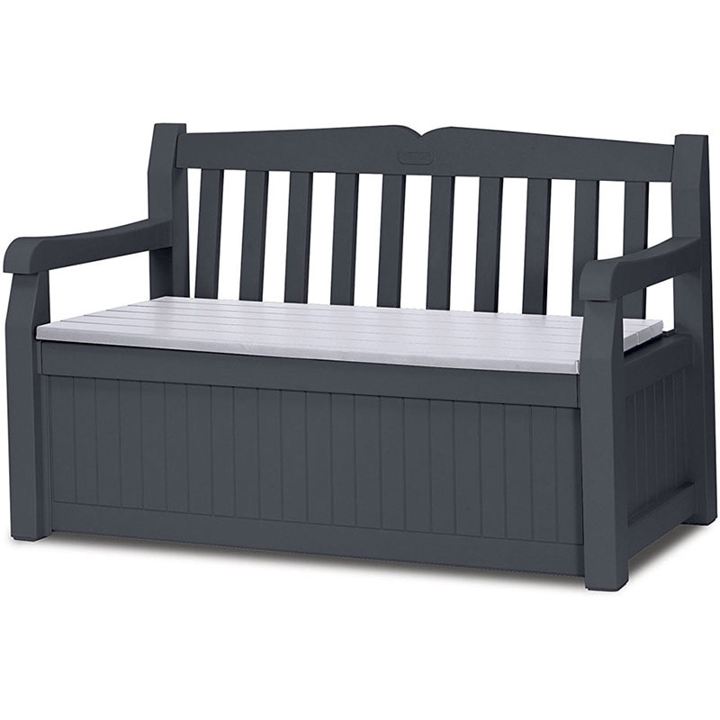 Canapea terasa KETER Eden, plastic, 140 x 60 x 84 cm, grafit