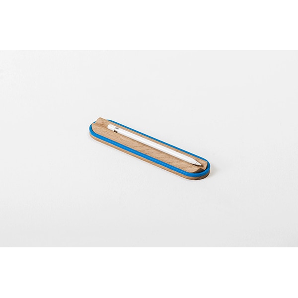 Suport instrumente de scris SPIN Ridge, lemn, albastru