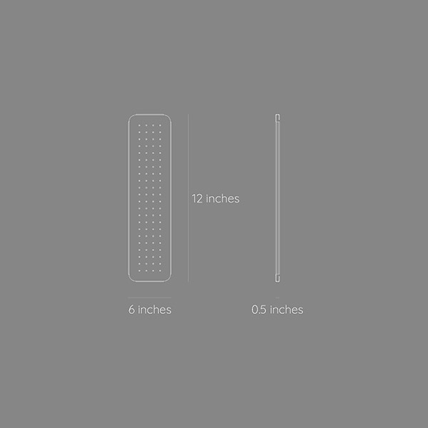 Organizator de perete Dash, 3 piese, Misty Grey