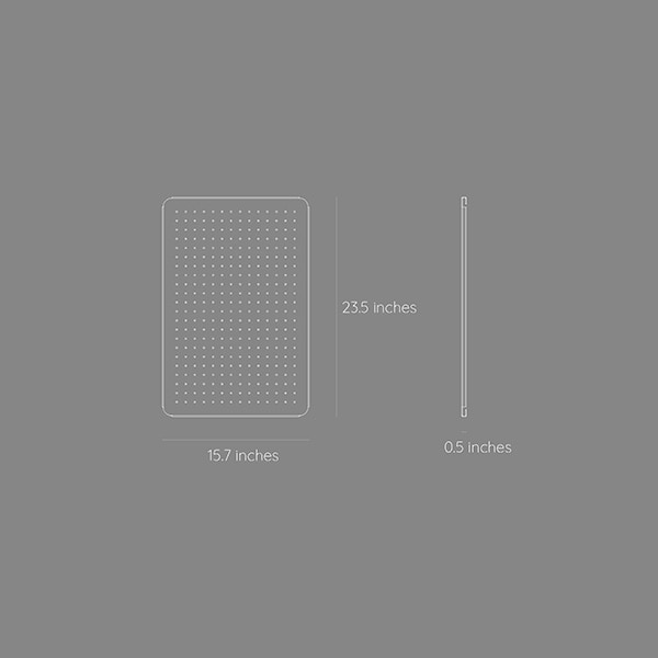 Organizator de perete Dash, 3 piese, Misty Grey