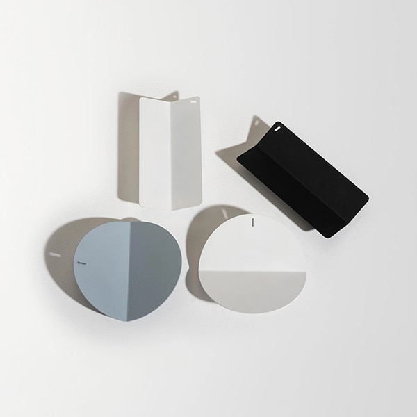 Suport accesorii birou SPIN Slide Rectangle, metal-lemn, negru