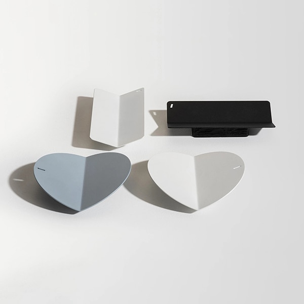 Suport accesorii birou SPIN Slide Rectangle, metal-lemn, negru