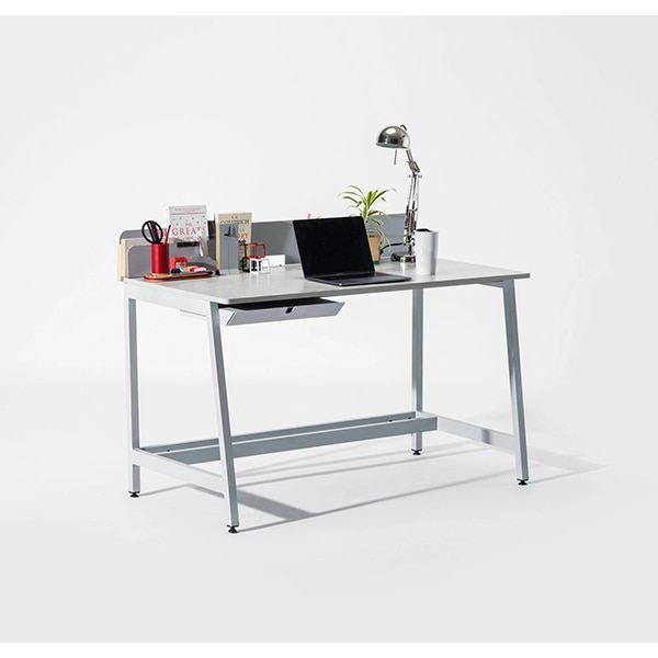 Suport instrumente de scris SPIN Ridge, metal-lemn, rosu