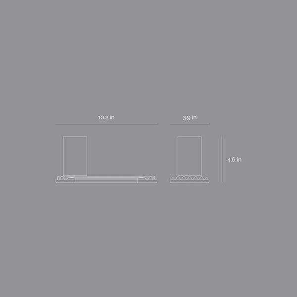 Suport instrumente de scris SPIN Ridge, metal-lemn, rosu