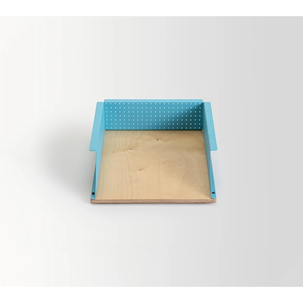 Tavita documente SPIN Cora Boxxit Small, metal-lemn, cyan