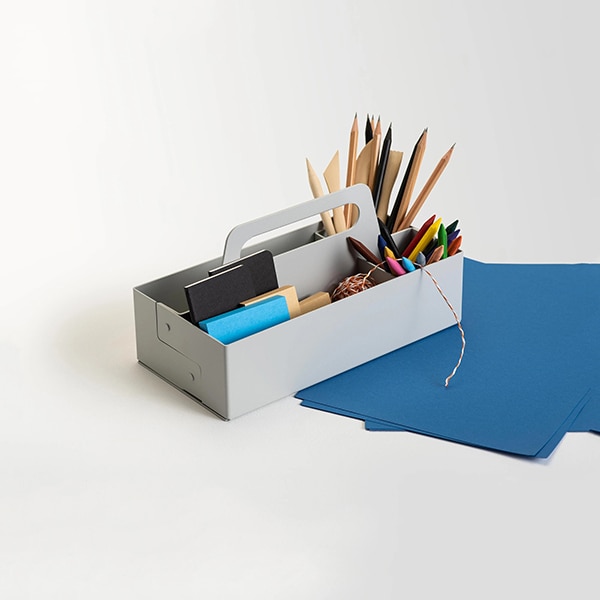 Cutie organizare SPIN Organizer Kit, metal, gri