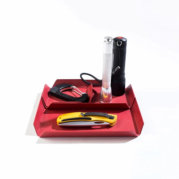 Set 3 tavite SPIN Treyo, aluminiu, rosu