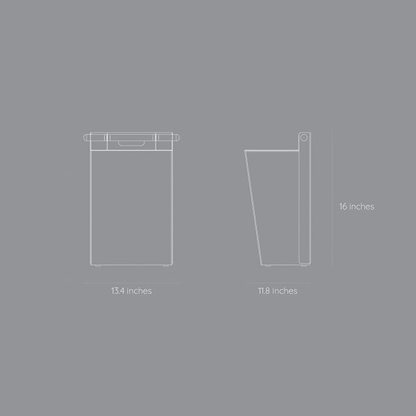 Cos pentru hartie SPIN Cora, metal, roz