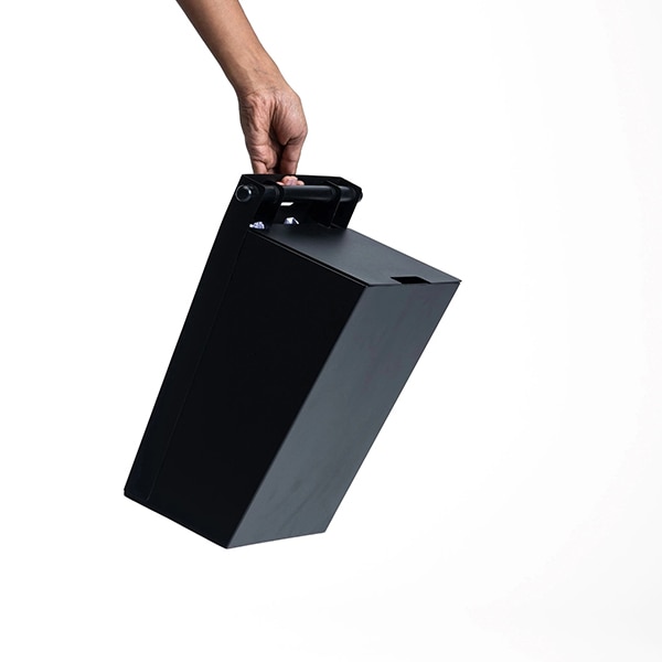 Cos pentru hartie SPIN Cora, metal, negru