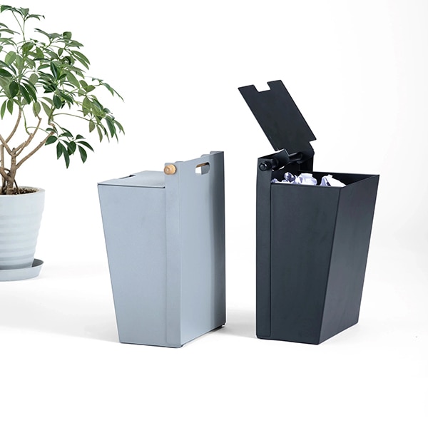 Cos pentru hartie SPIN Cora, metal, negru