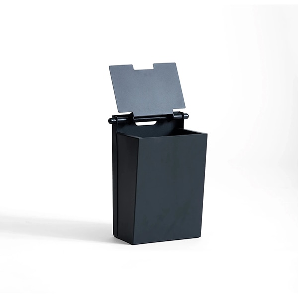 Cos pentru hartie SPIN Cora, metal, negru