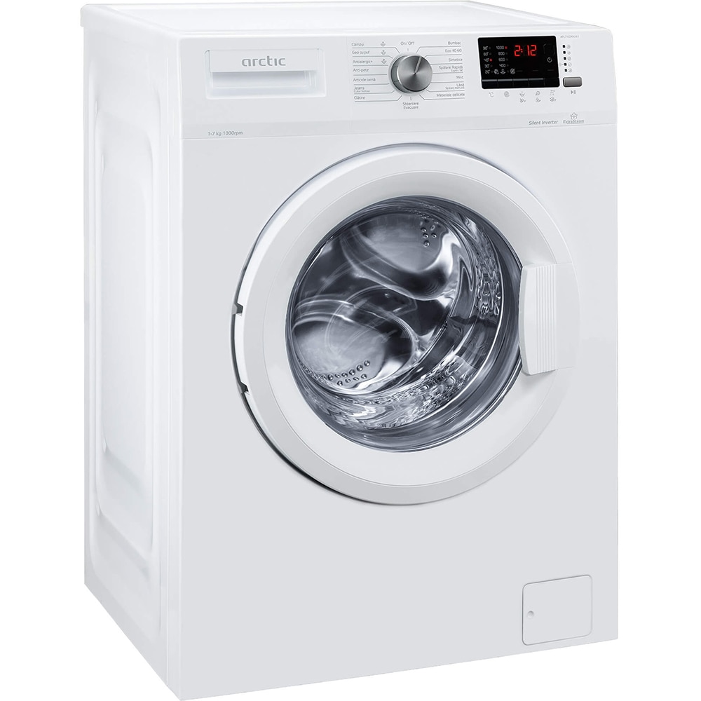 Masina de spalat rufe frontala ARCTIC APL71024XLW1, Extra Steam, 7 kg, 1000rpm, Clasa D, alb