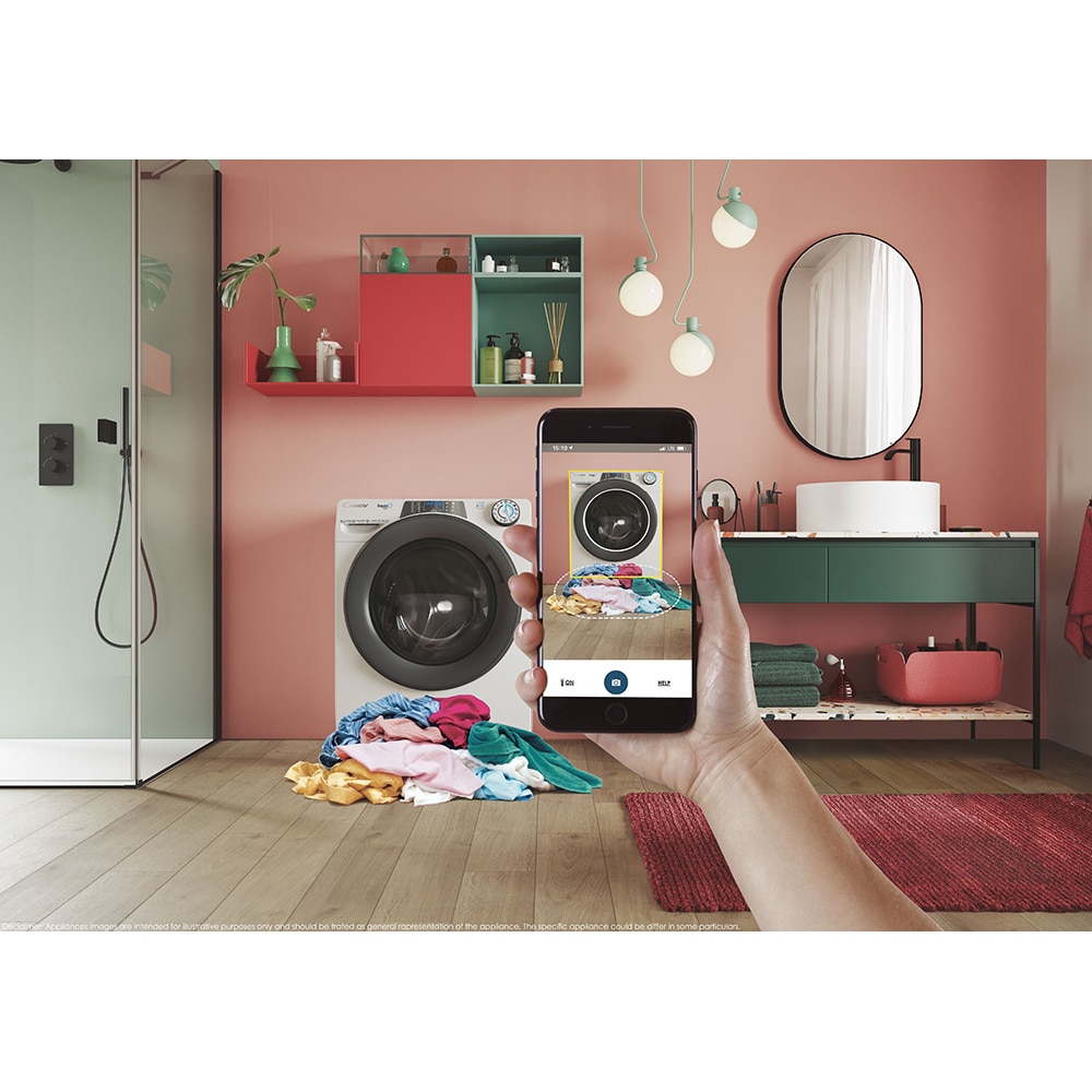 Masina de spalat rufe frontala CANDY RP 4106BWMR/1-S, Wi-Fi, 10 kg, 1400rpm, Clasa A, alb