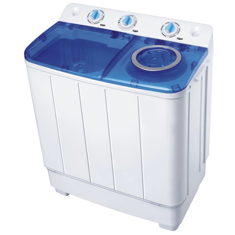 Masina de spalat rufe semiautomata VORTEX VO1510, 7.5 kg, alb-albastru