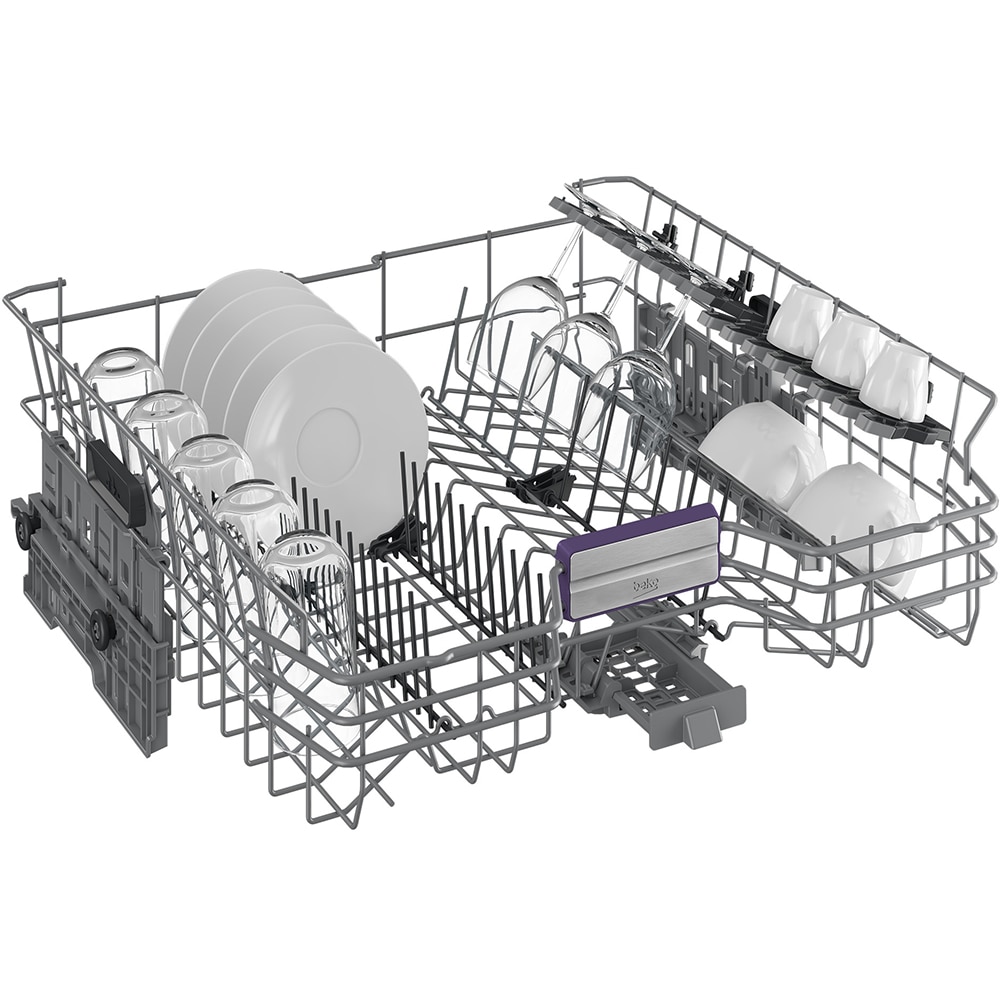 Masina de spalat vase independenta BEKO BDFN36640XA, 16 seturi, 6 programe, 60 cm, Clasa C, argintiu