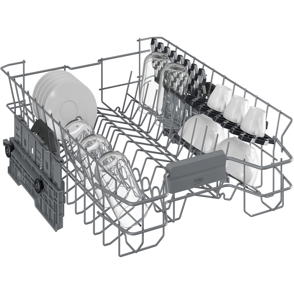 Masina de spalat vase independenta BEKO BDFS26020XQ, 10 seturi, 6 programe, 45 cm, Clasa E, panou comanda inox