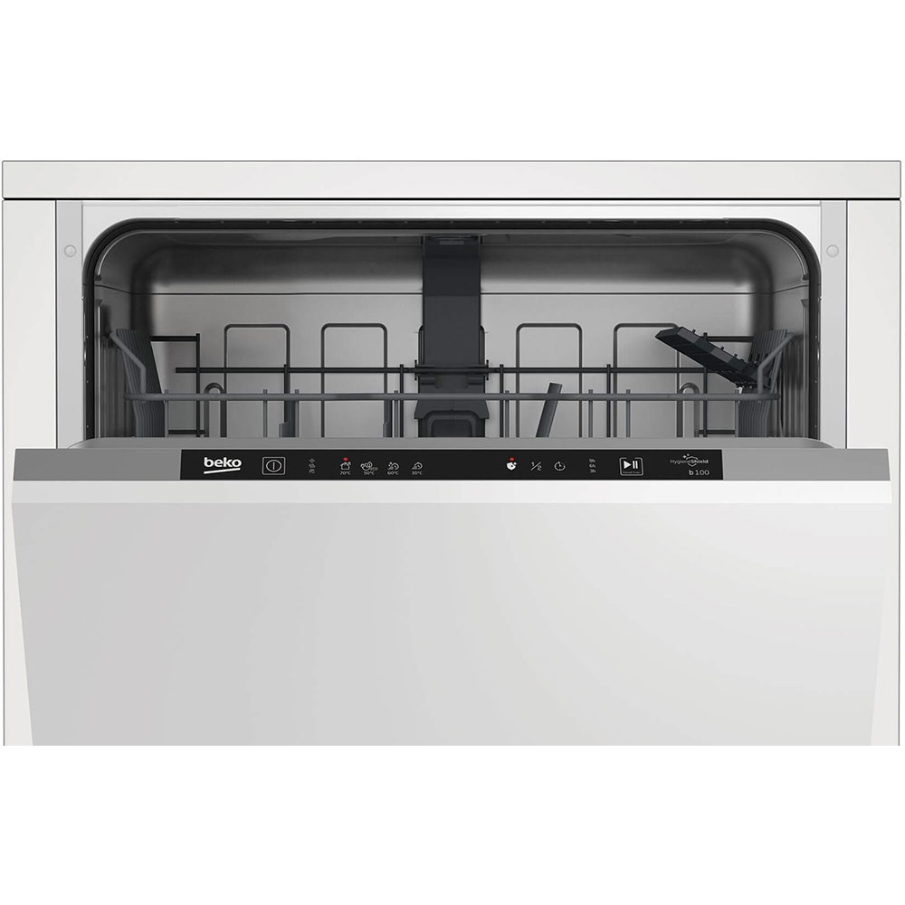 Masina de spalat vase incorporabila BEKO BDIN14320, 13 seturi, 4 programe, 60 cm, Clasa E, panou comanda gri