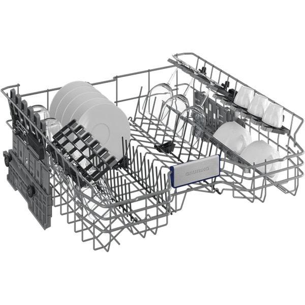 Masina de spalat vase independenta GRUNDIG GNFP3630XB, CornerWash, 16 seturi, 6 programe, 60cm, Clasa C, inox