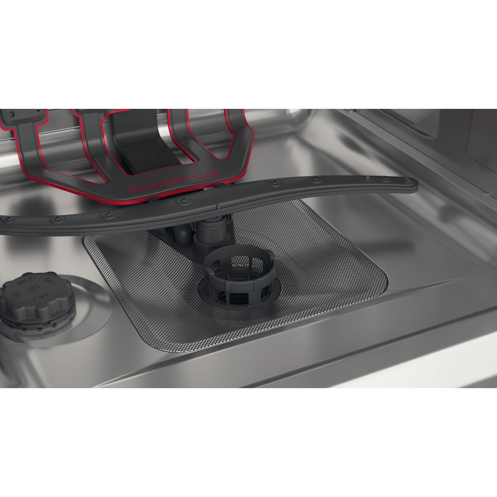 Masina de spalat vase incorporabila WHIRLPOOL WRIC 3C26  P, 14 seturi, 8 programe, 60 cm, Clasa E, panou comanda argintiu