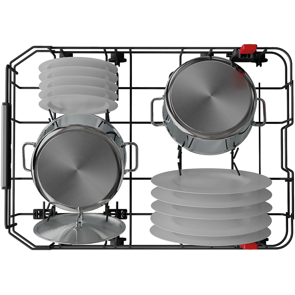 Masina de spalat vase incorporabila WHIRLPOOL WSIO 3O34 PFE X, 10 seturi, 8 programe, 45 cm, Clasa D, panou comanda gri