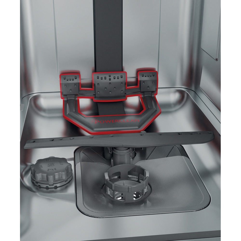 Masina de spalat vase incorporabila WHIRLPOOL WSIO 3T223 PCE X, 6th sense, 10 seturi, 7 programe, 45 cm, Clasa E, panou comanda inox