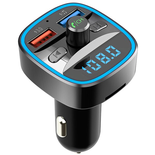 Modulator FM MYRIA MY2406, Bluetooth, USB, negru