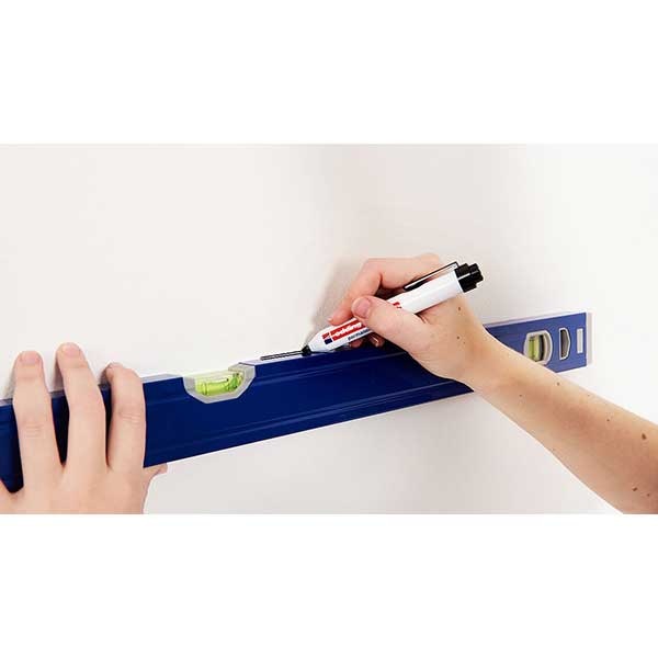 Marker permanent cu mecanism EDDING 11, 1.5-3 mm, cu mecanism, negru